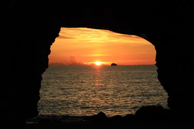 宮古島 砂山ビーチの夕日